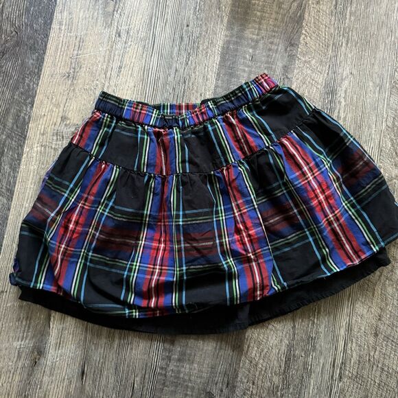 J Crew Crewcuts Tiered Tartan Plaid Skirt Girls Medium - Picture 1 of 4